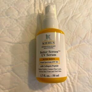 Kiehl’s better screen UV serum. Broad spectrum SPF 50+. Full bottle